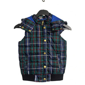 Peyton & Parker kids XS 6/6X plaid hooped vest